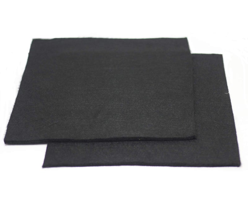 HiwowSport High Temp 12 x 12 inches 6mm Carbon Fiber Welding Protective Blanket, Torch Shield Plumbing Heat Sink Slag Fire Auto, Color Black,Pack of 2 - Image 1